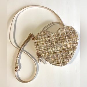 •Lauren Conrad• tweed heart purse